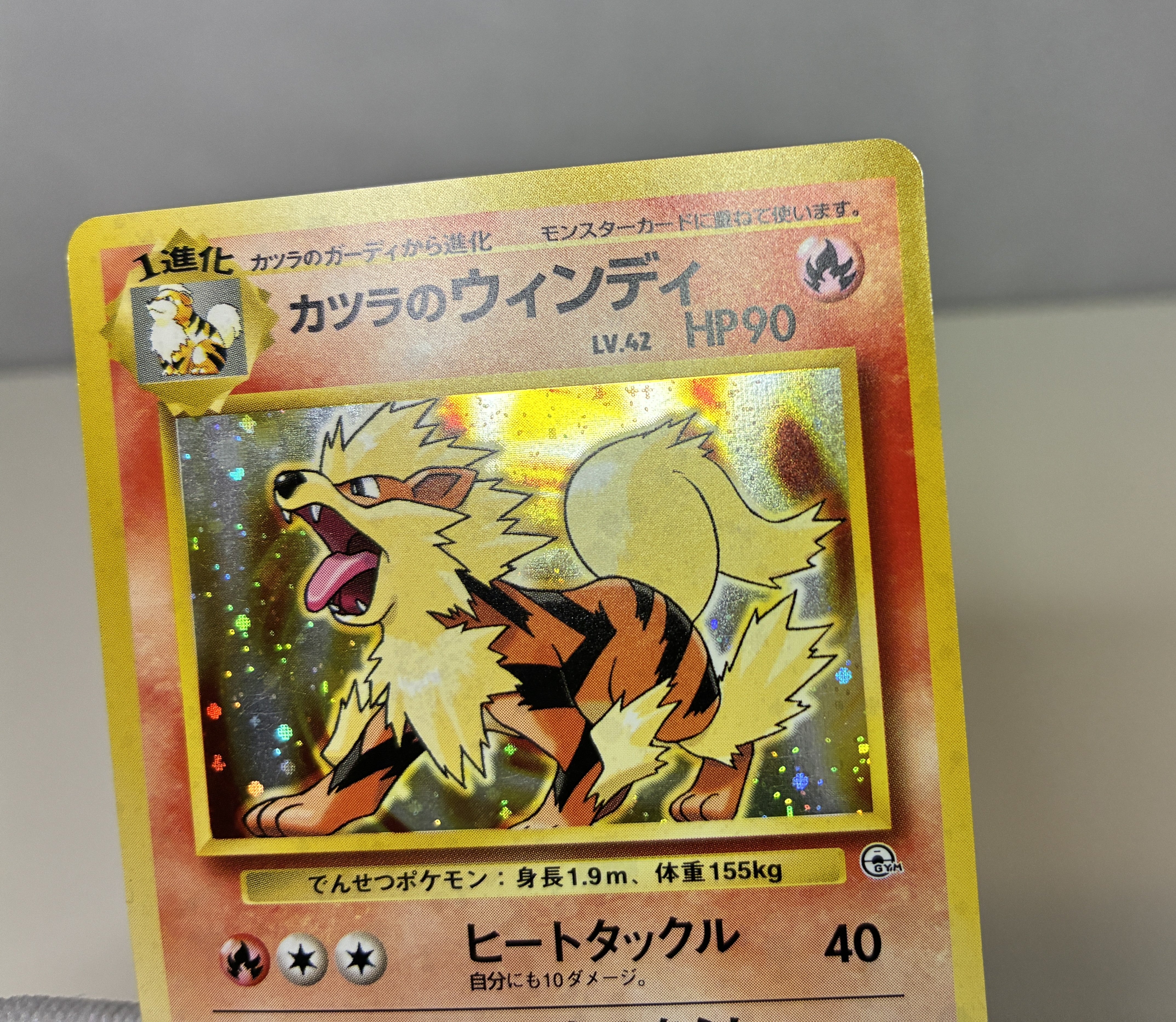 【MP】Blaine's Arcanine No.059 Holo | Gym Challenge | Japanese Vintage